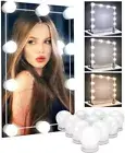 Make Up Mirror Lights 10 LED Kit Bulbs Vanity Light Dimmable Lamp Hollywood PC
