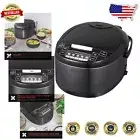 Programmable 12-Cup Rice Cooker and Slow Cooker - Dishwasher Safe, Easy Cleanup
