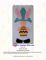 Easter Gnome Wall Hanging-Plastic Canvas Pattern or Kit