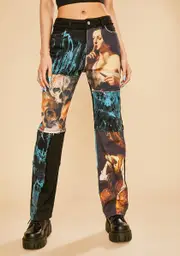 [Current Mood] Into The Fantasy Patchwork Jeans