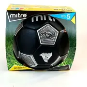Mitre Soccer Ball Size 5 Midnight Metallic Black Recreational Quality New