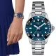 【TISSOT 天梭 官方授權】SEASTAR1000海星系列 深藍 潛水女錶 / 36mm 母親節 禮物(T1202101104100)