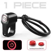 7/8" Handlebar Headlight Fog Spot Light Switch On/Off Motorcycle Dirt Bike Red
