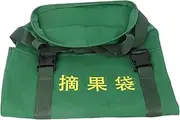 Folpus Fruit Picking Bag Adjustable Practical Garden Picking Bag for Farmers Outdoor, Bag and steel Circle