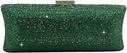 [Boutique De FGG] Dazzling Women Crystal Evening Purse Metal Hardcase Wedding Party Minaudiere Handbag Clutch Bag