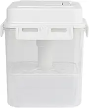 Pickle Storage Container with Strainer | 4/5L Leakproof Airtight Pickle Container, Handle and Lid | Clear Jar, Sauerkraut Fermenting and Storage Containers for Kitchen