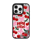 iPhone 16 Pro Mirror Case MagSafe Compatible Mon Cheri Cherries