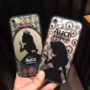 現貨/預購 iPhone 6/6plus/6s/6s plus/7/7 plus迪士尼 浮雕愛麗絲剪全包矽膠軟手機殼