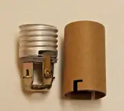 2 1/8" TALL KEYLESS EDISON BASE CANDLE SOCKET WITH HICKEY LAMP PART NEW 30718J