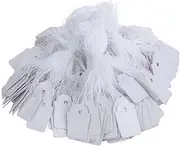 200 PcsWhitePriceTags with String,WhiteMarkingWritableTagsDisplay Label White Paper Tag HangTagsString MarkingTags Price Labels DisplayTagsWritableTags forJewelryGift Clothing(25x15mm)