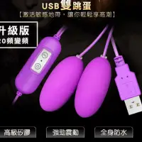 在飛比找蝦皮商城優惠-【雙跳蛋】USB 防水 雙震 跳蛋