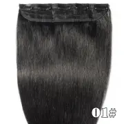 Invisible One Piece Clip In 100% Real Remy Human Hair Extensions 3/4Full Head 7A