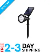 600 Lumen Solar Spot Light - Adjustable Angle for Pathways & Statues