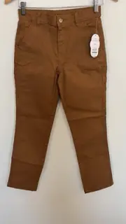 Wonder Nation Boy's Denim Jeans Pants Brown NWT Sz 14 Stretch Adjustable Waist