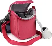 BLBMTCBCAG Digital Camera Bag DC-TZ90 TZ100 TZ90 TZ80 TZ85 TZ70 TZ60 TZ57 TZ50 TZ40 TZ30 TZ20 ZS70 ZS50 ZS40 ZS30 Fit for Panasonic Fit for Lumix Camera Protection(Pink)