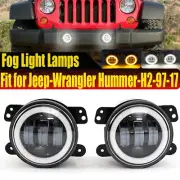 2x 4 Inch LED Fog Lights Lamp Fits Jeep Wrangler JK TJ LJ Dodge Journey Charger (for: Jeep)