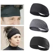 Ladies Men Running Wide stretchy Hairband Women Headband Sports Elastic Yoga Gym