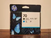 Genuine HP 70 Matte Black & Cyan Printhead Z2100 Z5200 Z5400 Nov 2020