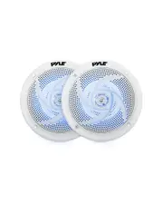 Pyle Waterproof Rated Marine Speakers With Built-In Led Lights