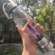 Natural Elixir Quartz Crystal obelisk Water Bottle Point reiki Healing Wand Rock