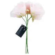 NEW Vivaldi Blossoms 5 Heads Polyester Rose Bunch By Spotlight