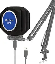 Micfuns Professional Microphone Windscreen Wind Shield Pop Filter, Acoustic Filter for 1.77 inch-2.36 inch Recording Studios Microphones, Sound-Absorbing Foam that Reduces Noise and Reflections