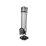 Fire Place Tools Poker Brush Shovel Stand Tongs