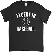 [VidiAmazing] Fluent in Baseball, Baseball Fan, Baseball Player, Baseball Dad, Baseball Shirt, Funny Baseball Shirt ds1025 T-Shirt