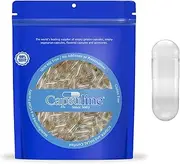 Clear Size 4 Empty Gelatin Capsules by Capsuline - 5000 Count