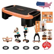 Durable 4-in-1 Balance Step Platform with Balance Disks - Home Exercise Solution