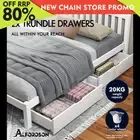 ALFORDSON 2x Storage Drawers Trundle for Wooden Bed Frame Base Timber White