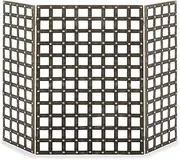 Fireplace Screen Guard, Fireplace Screen Folding Fireplace Screens， Wrought Iron Decor Mesh Spark Guard， Baby Fireproof Safety Protector， Red Copper
