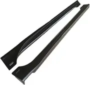 Compatible for Mazda 3 Axela 2014 2015 2016 2017 2018 2019 High Quality 2Pcs/1Set ABS Paint Side Skirt Spoiler Protector Cover(ABS Bright Black)