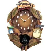 Rhythm My Neighbor Totoro Wall Clock with Theme Song Brown H45.0xW32.5cm Anime