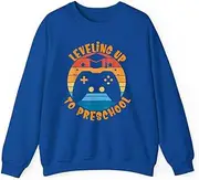 [X.Style] Leveling Up to Preschool Back to School Gamer Toddler ds028 Sweater Royal XL