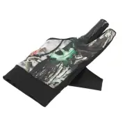 (Green L)Boodun Unisex Adults 3-Finger Snooker Pool Cue Glove Billiards