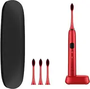 Sonic Electric Toothbrush, 3 Modes, 3D Touch Control, Smart Timer, Gift Box, Blue/Red (Red)
