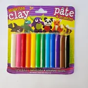 Arta and Crafts Modeling Clay for Kids 12 Colors Sticks Non-Toxic 3.5"