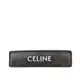 CELINE Logo 塗層帆布及小牛皮髮夾（黝黑色）_廠商直送