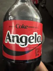 Share A Coke with Angela 2025 *label Wrinkle Coca Cola Bottle 20oz Zero