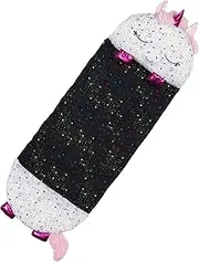 Pillow & Sleepy Sack- Comfy, Cozy, Compact, Super Soft, Warm, All Season, Sleeping Bag with Pillow- White Unicorn