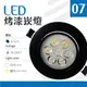 【光譜照明】LED 崁燈 7W 開孔:9.5公分 85-265V (白/暖) 筒燈 天花燈