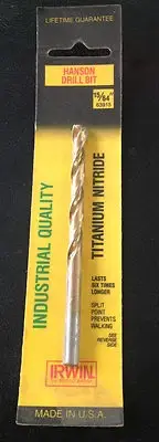HANSON DRILL BIT 15/64" Titanium Nitride Coated IRWIN 63915 INDUSTRIAL QUALITY