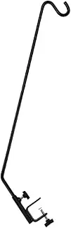Outdoor Deck Hook Heavy Duty Bird Feeder Pole Railing Hanger Plant Hanging Rod Adjustable Shepherd Hook