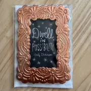 Hallmark Signature Birthday Card With Detachable Copper Frame - Dwell In Possibi