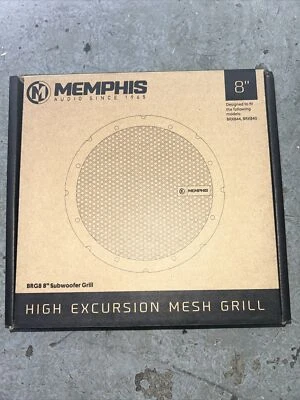 Memphis Audio MJMG8 8" Subwoofer Grille for MOJO Mini Subwoofers MJM NEW