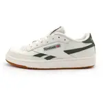 REEBOK CLUB 米綠 皮革 奶油底 休閒 小白鞋 男款 B3884【新竹皇家100033098】