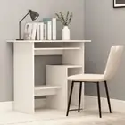 Modern Writing Computer Desk Workstation Home Dorm PC Laptop Table With Shelves