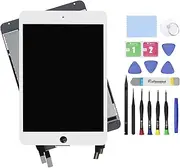 7.9" LCD Screen Replacement for iPad Mini 4 A1538 A1550 Display LCD Assembly and Glass Touch Digitizer Premium Repair Kit + Sleep/Wake Sensor (White)