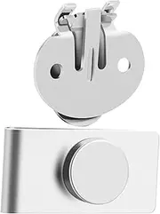 [TINEASUR] 1 Set Magnetic Tie Clip Accessories Notepad Lanyard Jute Packaging Rope Jute Toothbrush Holder Versatile Hairpins Office Handle Wardrobe Hooks Magnetic Ties Stainless Steel Silver